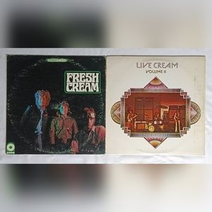 Cream LP Lot of 2 FRESH CREAM - LIVE CREAM Vol. 2